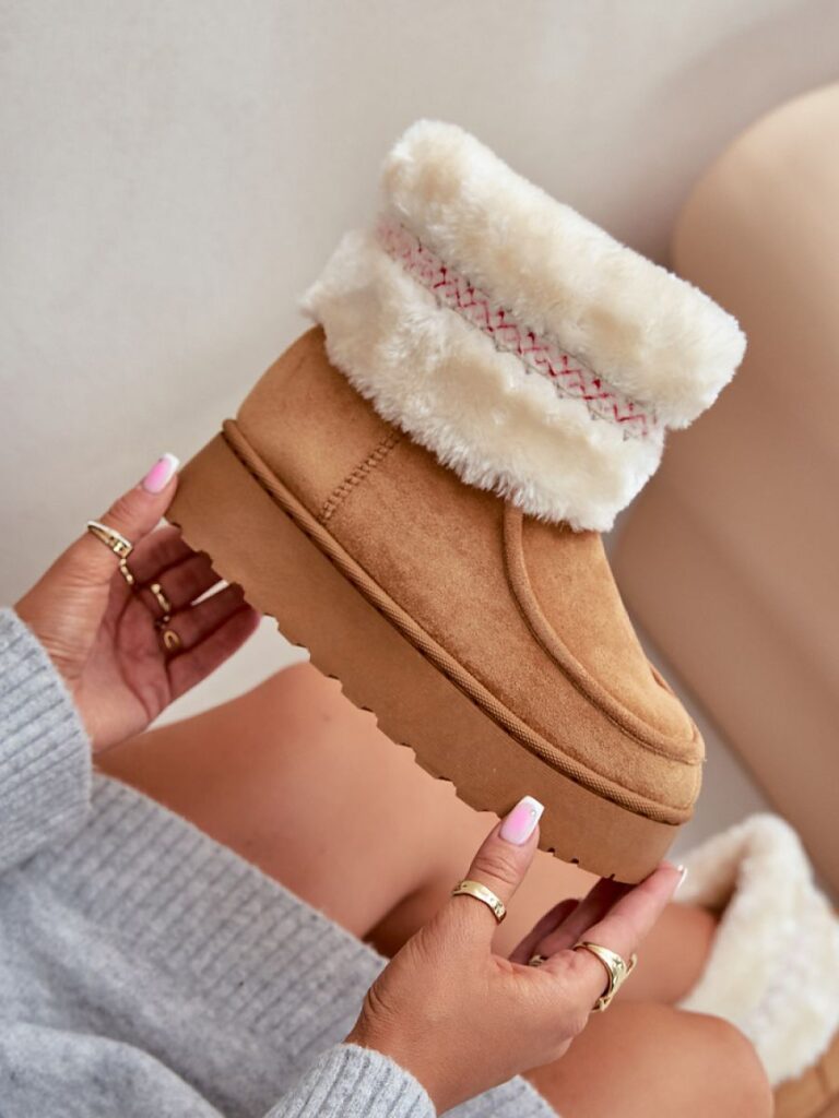 Śniegowce Model Deepanti 20201-4B Camel - Step in style