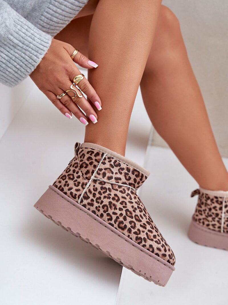 Śniegowce Model Xamella 20216-4K Brown Leopard - Step in style - obrazek 3