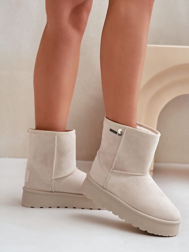 Śniegowce Modele Big Star OO274897 Light Beige - Step in style - obrazek 3