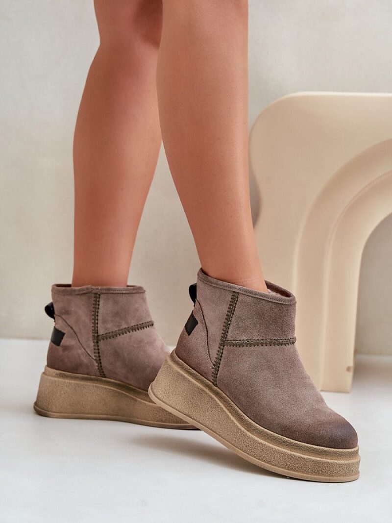 Śniegowce Model Maciejka 06769-02 Dark Brown - Step in style - obrazek 3
