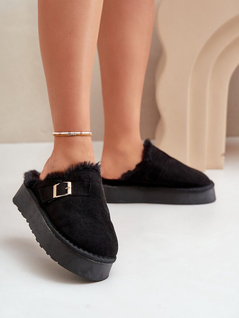 Kapcie Model Linneola FA-185 Black - Step in style