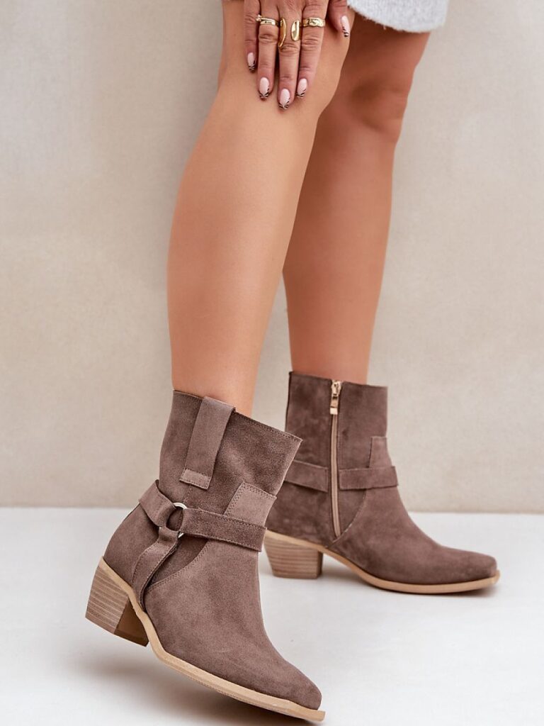 Botki Model Zazoo 3444/2 Brown Zamsz - Step in style