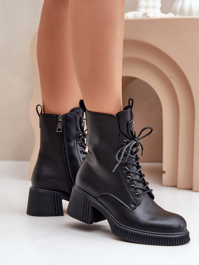 Botki Model Vinceza 66671 Black Skóra - Step in style