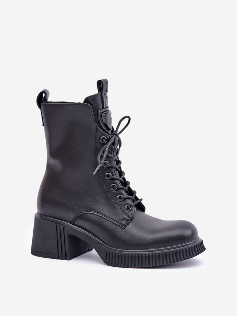 Botki Model Vinceza 66671 Black Skóra - Step in style - obrazek 2