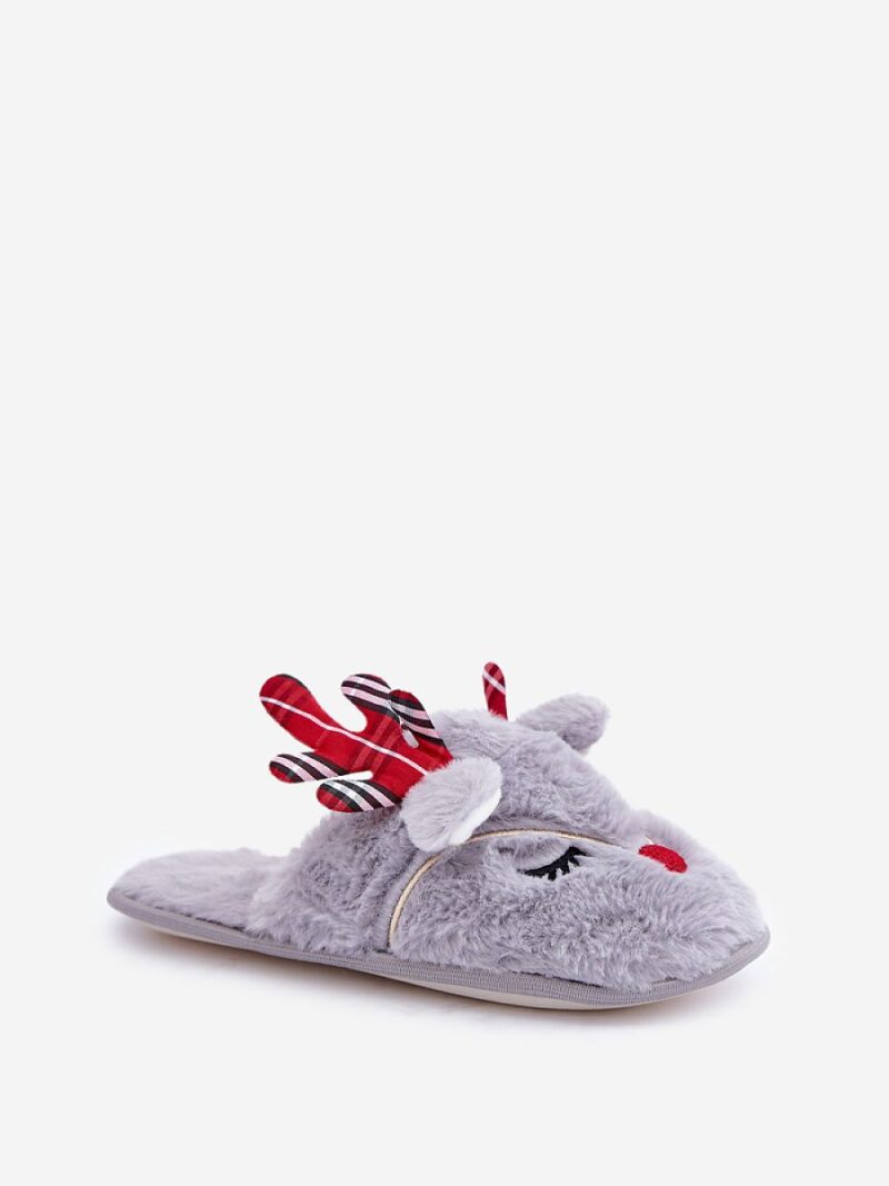 Kapcie Model Sylaia YL-101 Grey - Step in style - obrazek 2