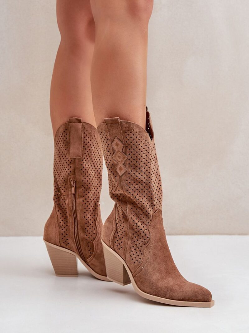 Botki Model Salive 7650A Brown - Step in style