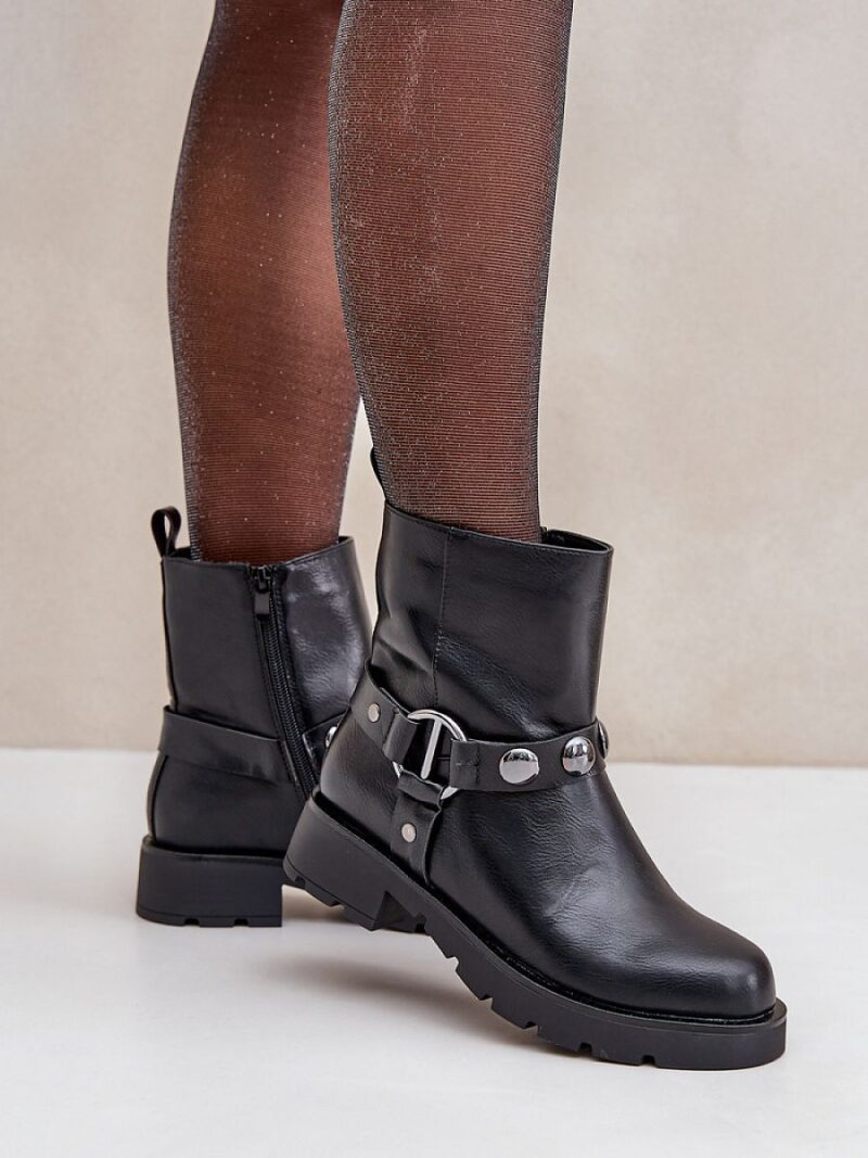 Botki Model Felilania 24BT35-7856 Black - Step in style - obrazek 3