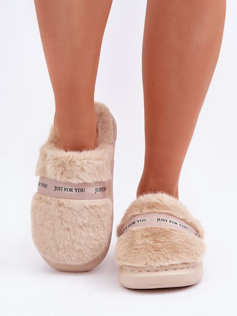 Kapcie Model Savalithea FA-198 Beige - Step in style - obrazek 3