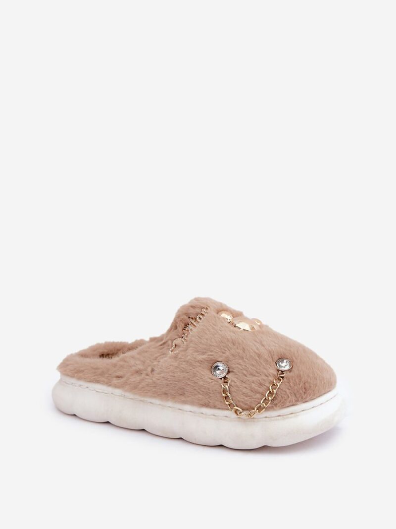 Kapcie Model Ivelfedi BG186P Dark Beige - Step in style - obrazek 2