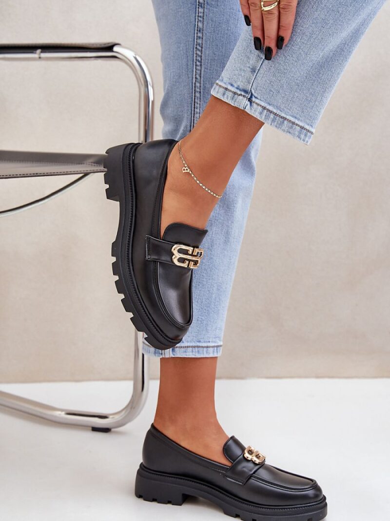 Mokasyny Model Trionna CM09P Black - Step in style - obrazek 3