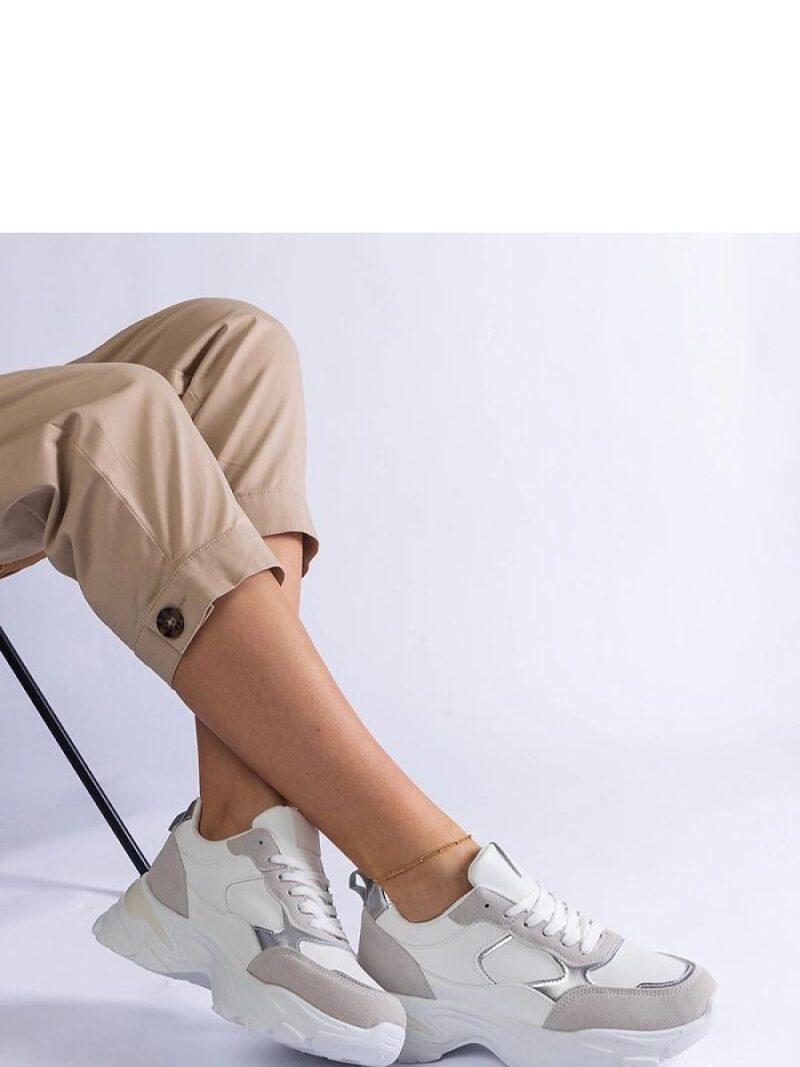 Białe sneakersy na masywnej podeszwie Torreza - Solea