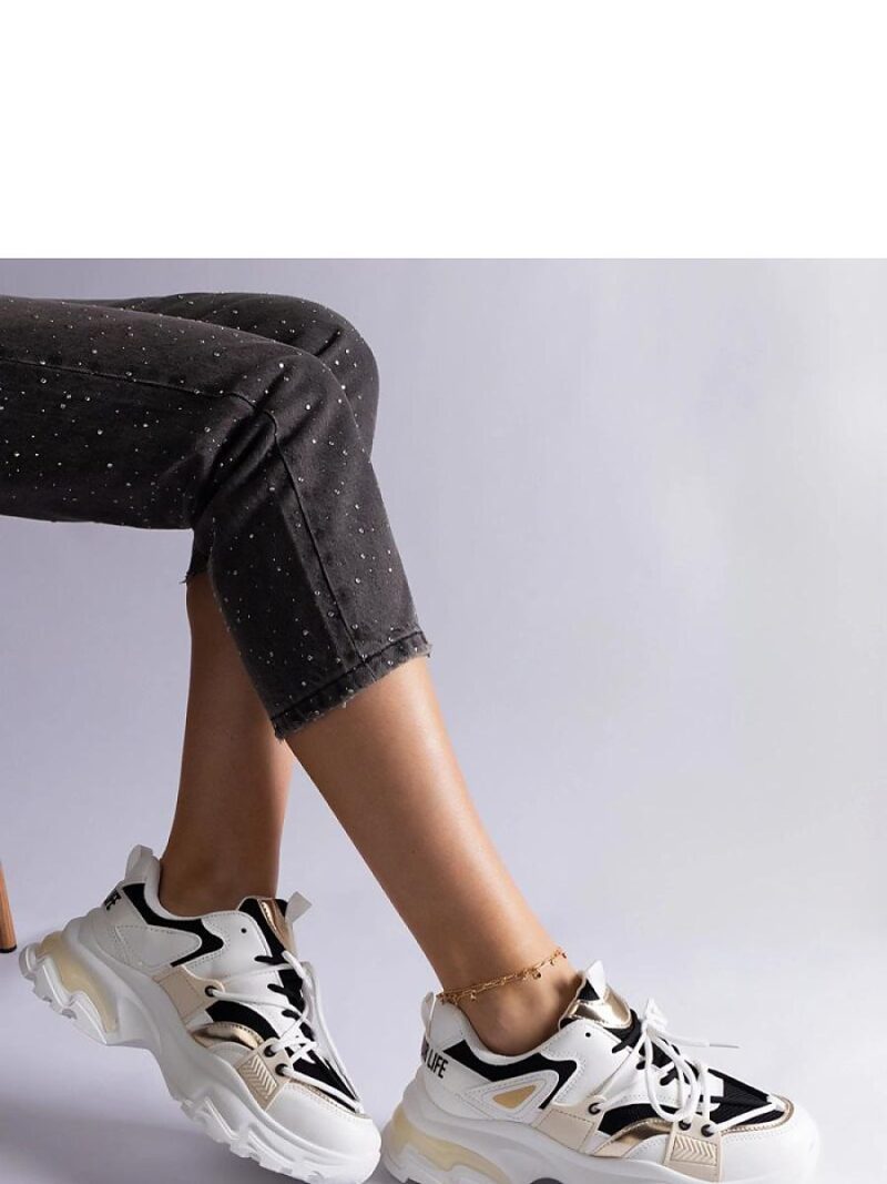 Biało-czarne sneakersy sportowe Sulamita - Solea - obrazek 2