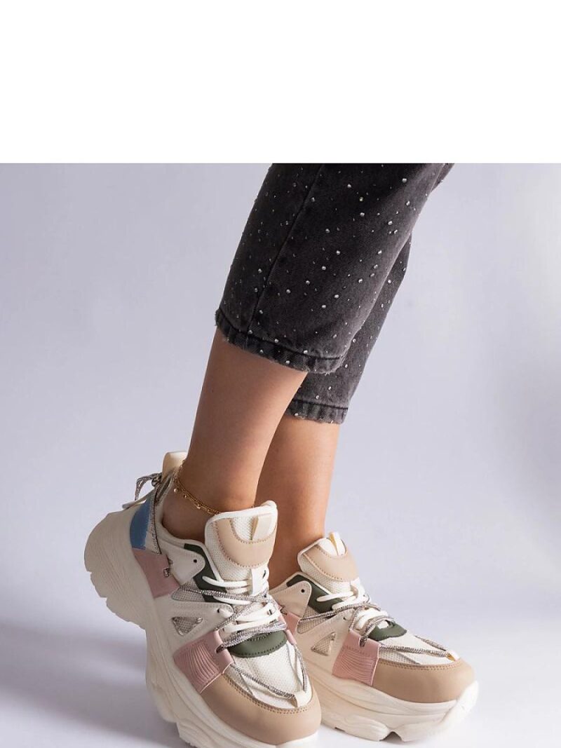 Wielokolorowe sneakersy sportowe damskie Ivett - Solea - obrazek 2
