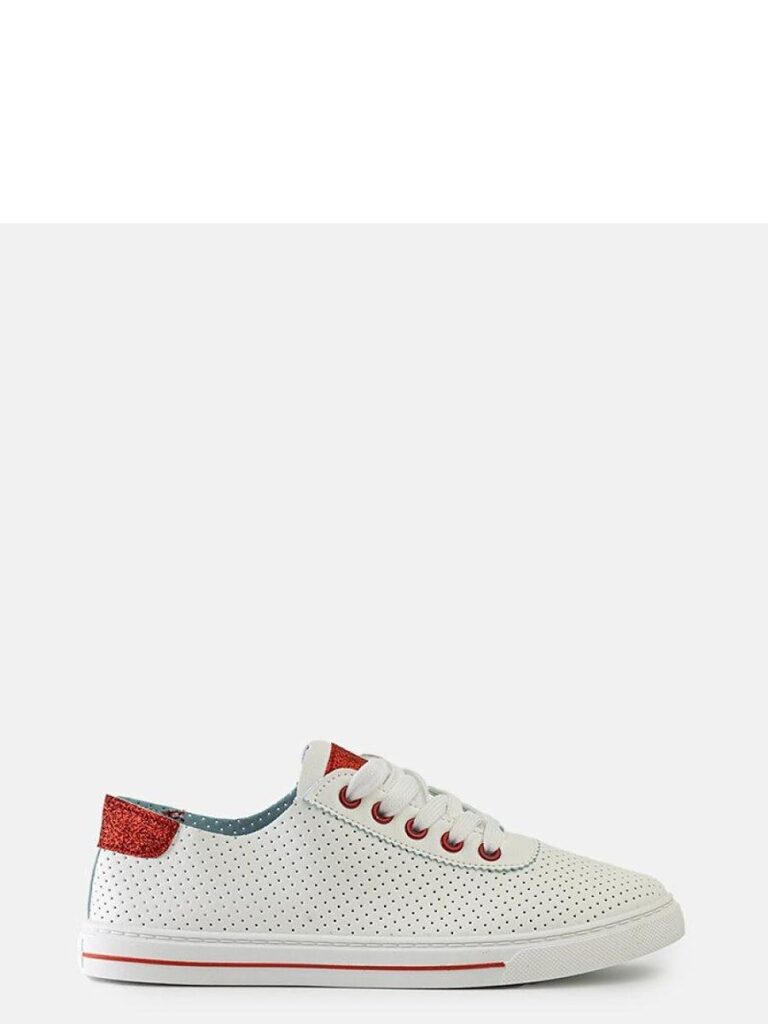 Białe perforowane sneakersy Ruala - Solea