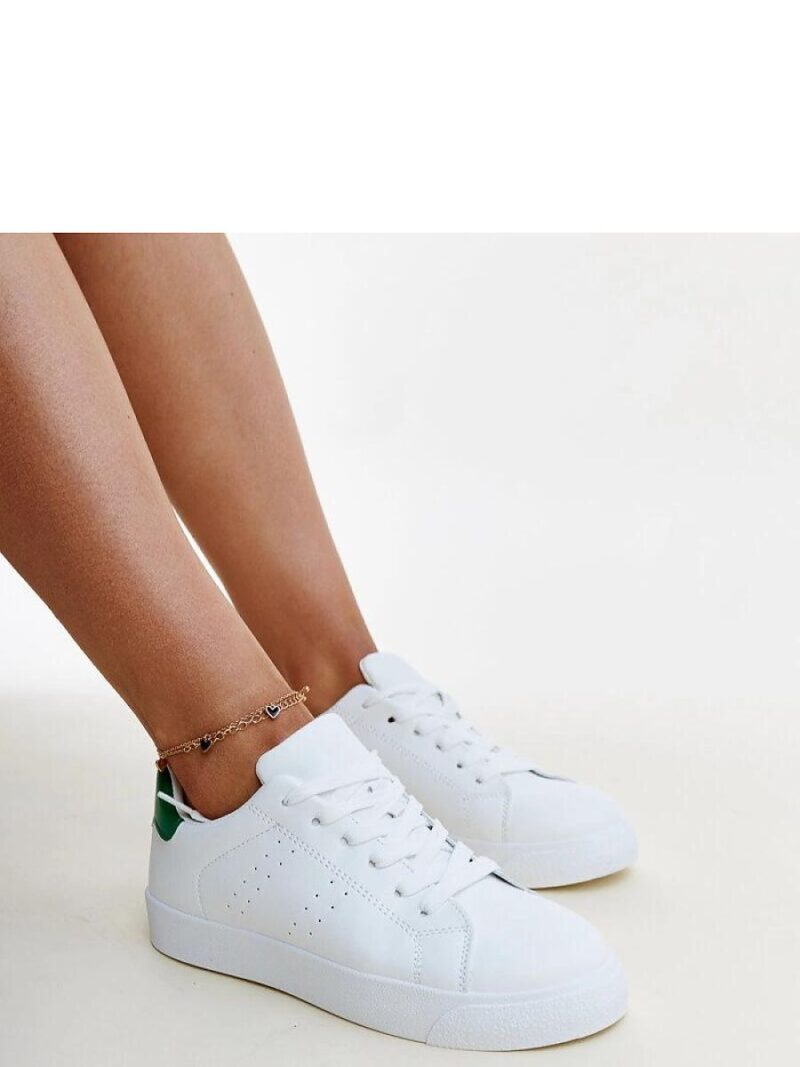 Biało-zielone sneakersy Akila - Solea