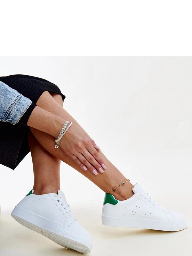 Biało-zielone sneakersy Akila - Solea - obrazek 2