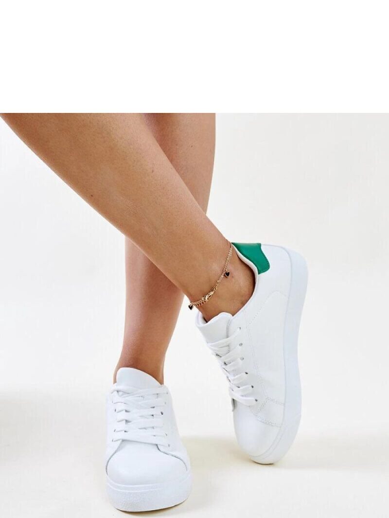 Biało-zielone sneakersy Akila - Solea - obrazek 3