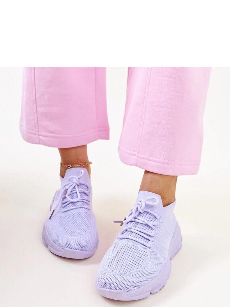 Fioletowe sneakersy na masywnej podeszwie Kassi - Solea - obrazek 3