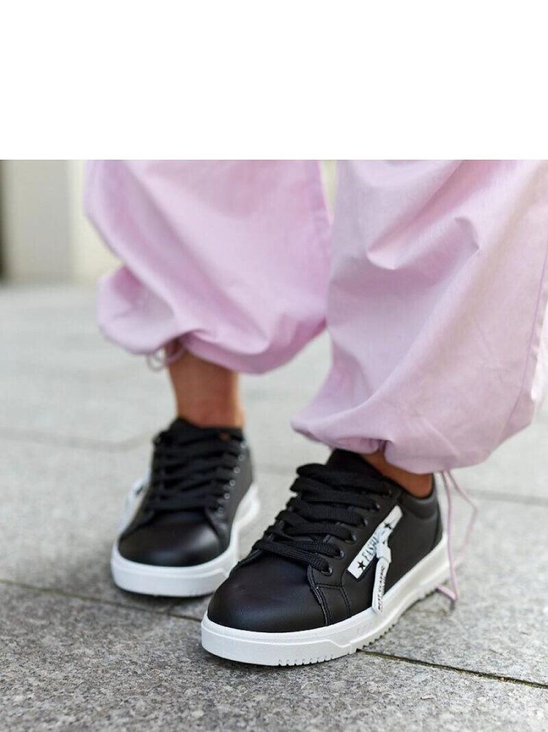 Czarne sneakersy eko skóra Brecht - Solea - obrazek 4