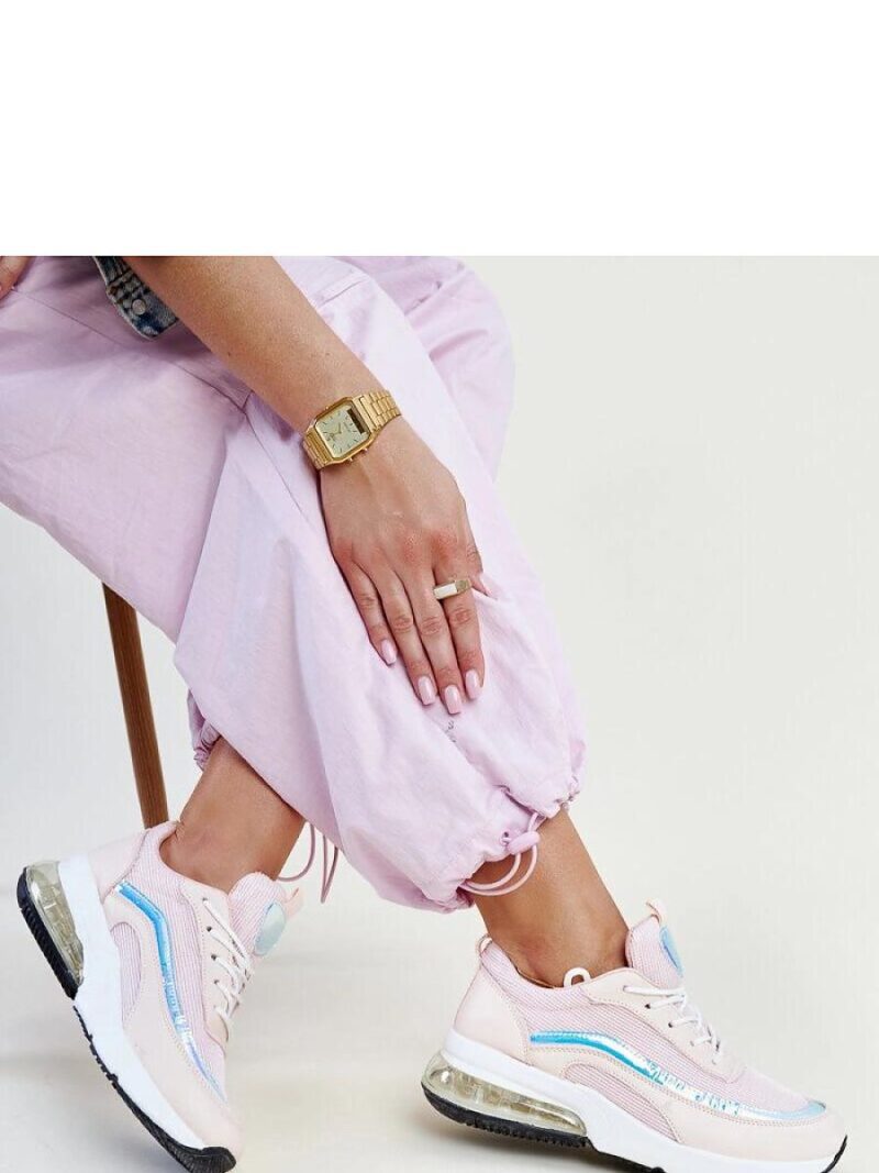 Różowe sneakersy z hologramem Jelka - Solea - obrazek 3