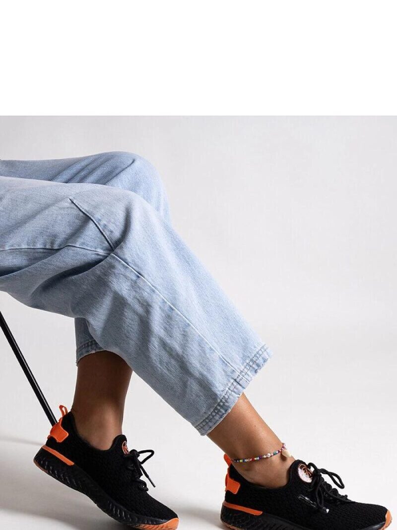 Czarne materiałowe sneakersy damskie CROSS JEANS - Solea - obrazek 2