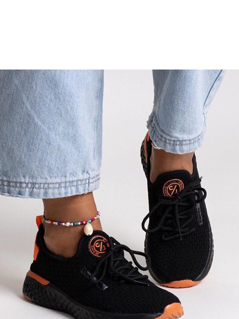 Czarne materiałowe sneakersy damskie CROSS JEANS - Solea - obrazek 4