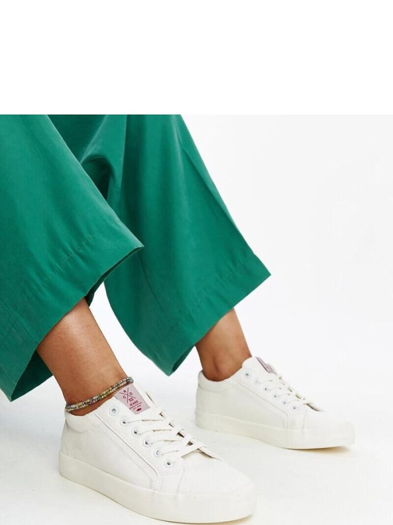 Białe damskie trampki eko skora CROSS JEANS - Solea - obrazek 2
