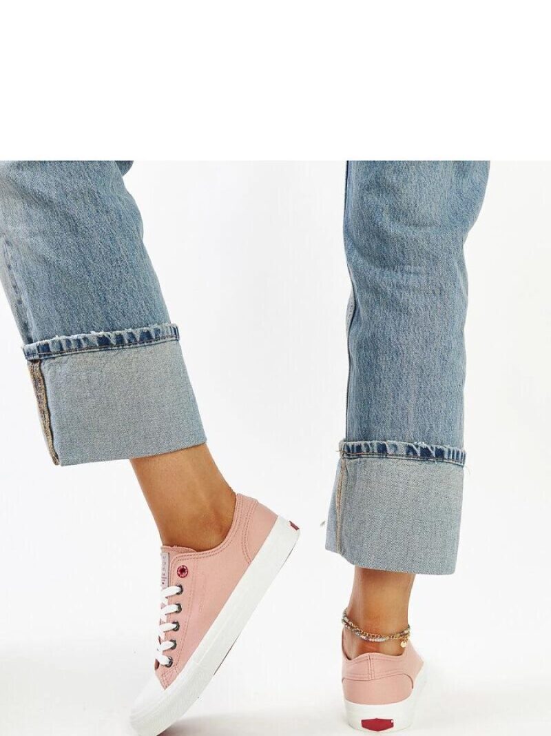 Różowe damskie trampki CROSS JEANS - Solea - obrazek 4