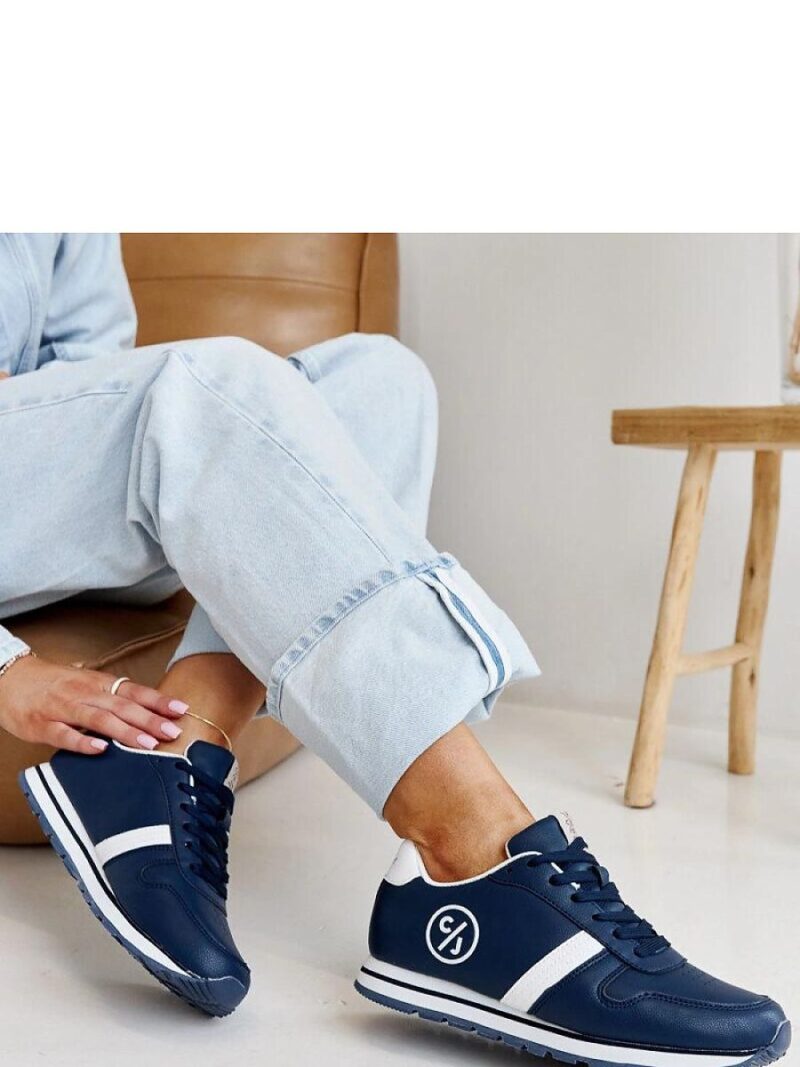 Granatowe sneakersy damskie CROSS JEANS - Solea