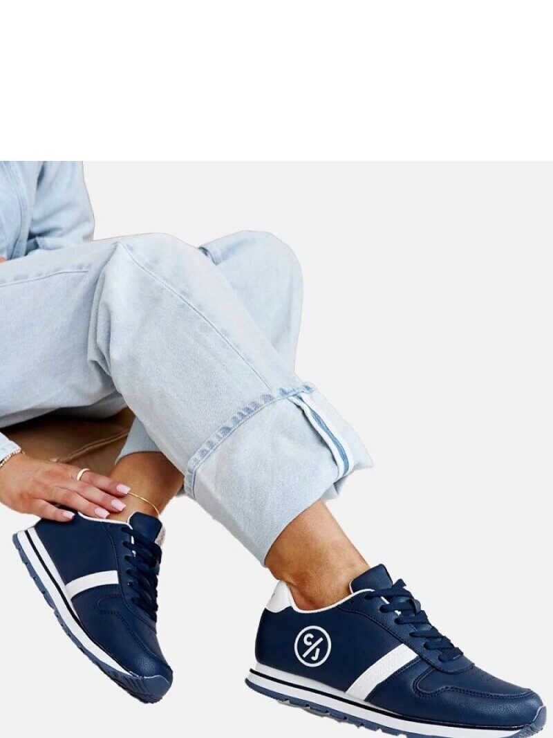 Granatowe sneakersy damskie CROSS JEANS - Solea - obrazek 4