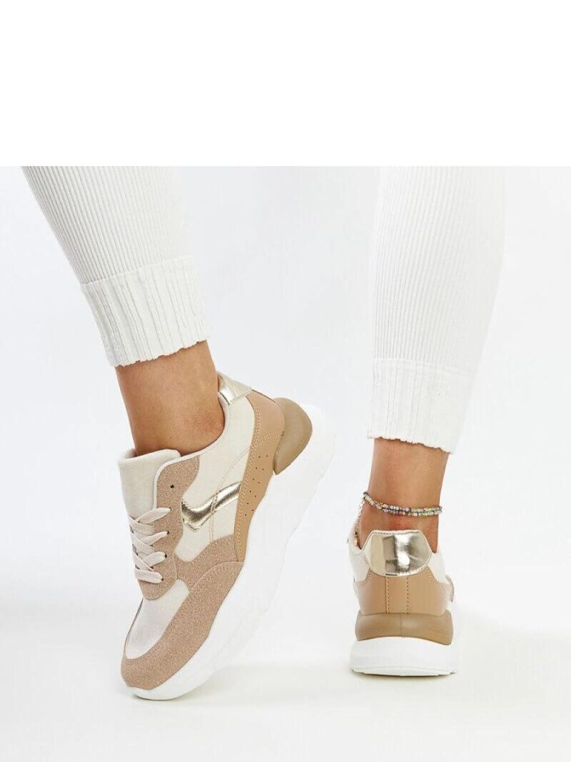 Brązowe sneakersy na platformie Nereida - Solea - obrazek 4