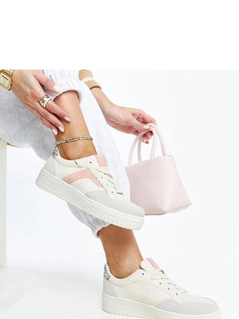 Białe sneakersy na platformie Walda - Solea