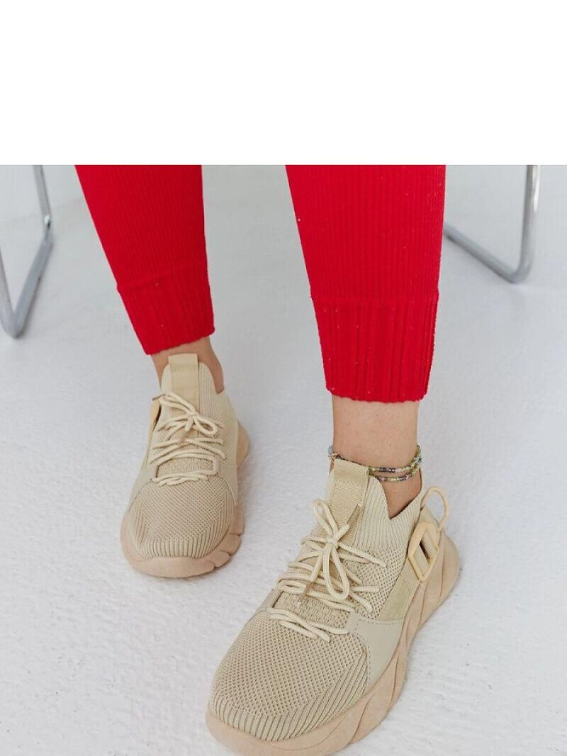 Beżowe lekkie sneakersy sportowe Faruz - Solea - obrazek 3