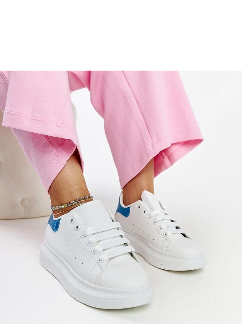 Białe sneakersy eko-skórzane Fatimah - Solea - obrazek 2