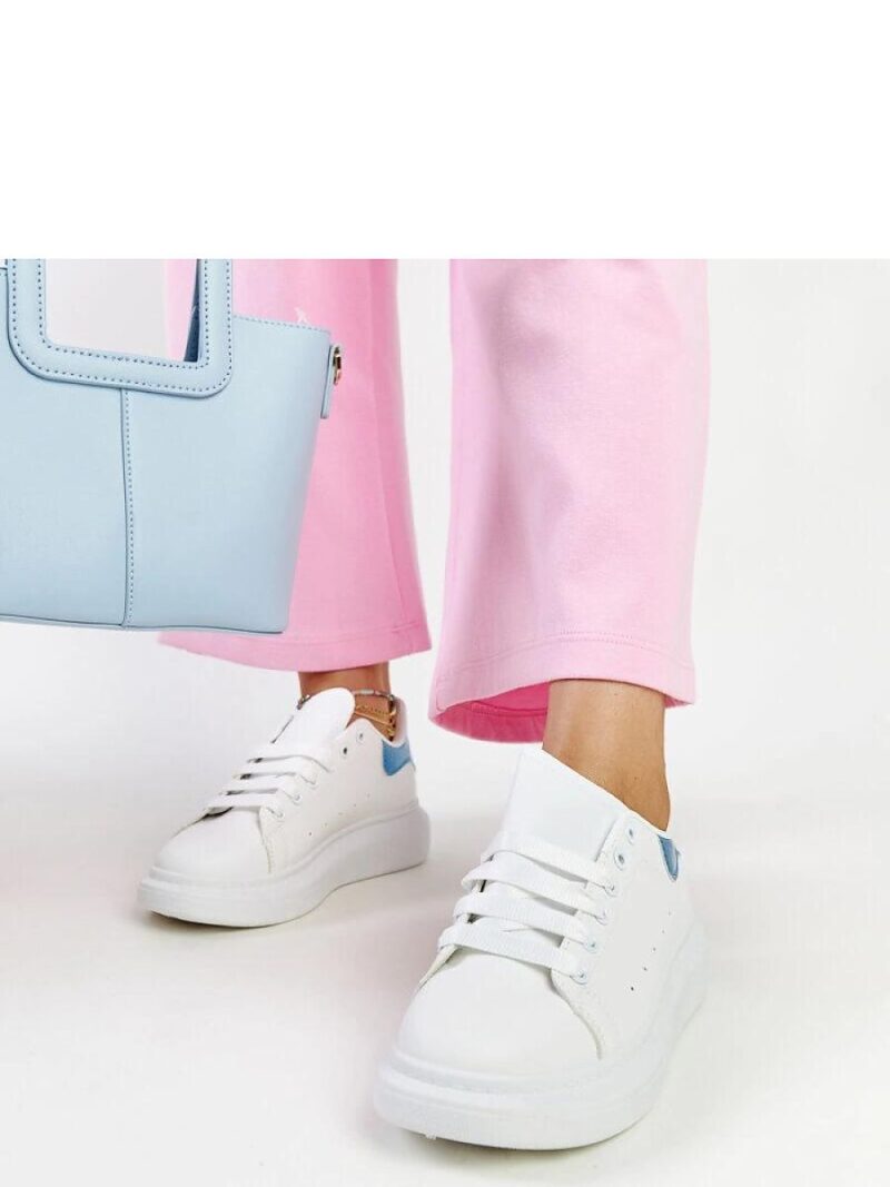 Białe sneakersy eko-skórzane Fatimah - Solea - obrazek 4