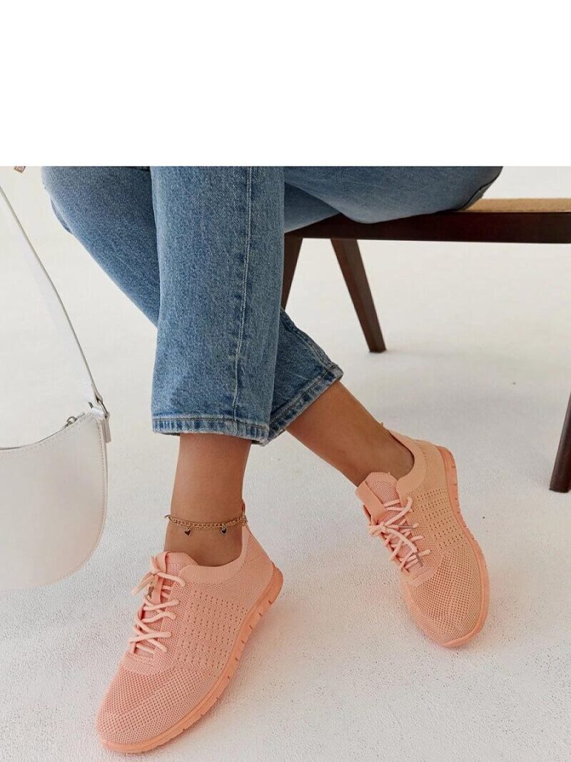 Różowe materiałowe sneakersy Mairago - Solea - obrazek 2