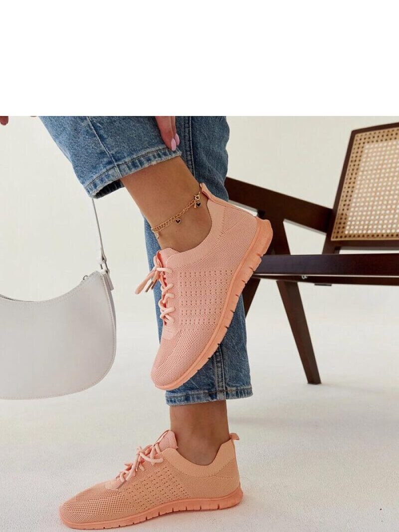 Różowe materiałowe sneakersy Mairago - Solea - obrazek 3