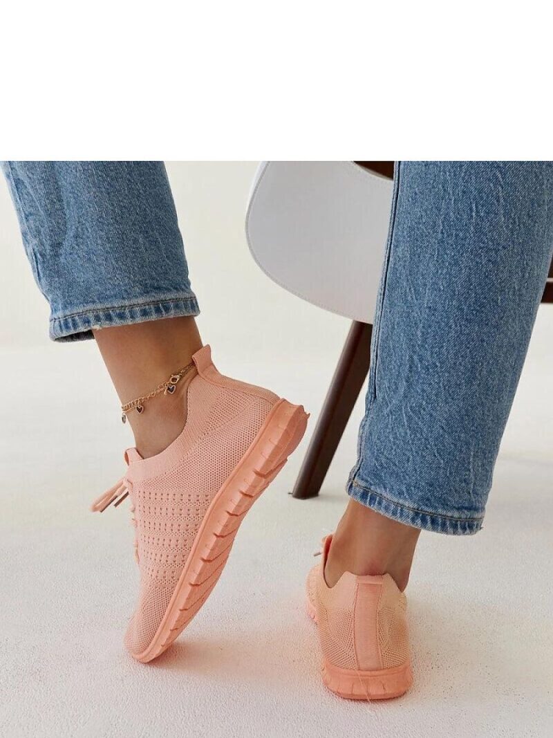 Różowe materiałowe sneakersy Mairago - Solea - obrazek 4