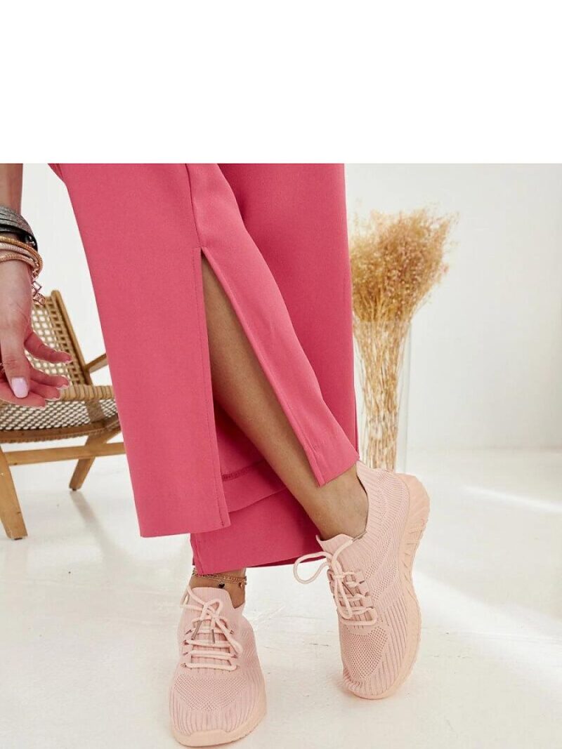 Różowe materiałowe sneakersy Ornella - Solea - obrazek 2