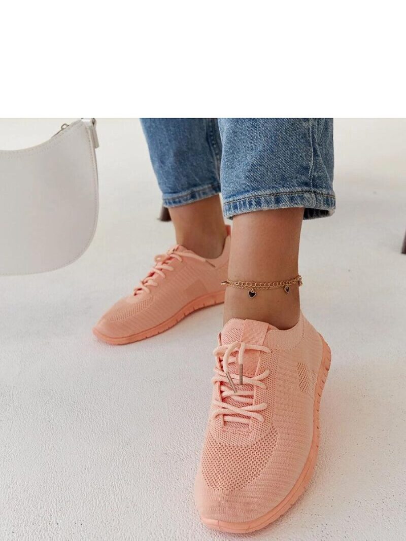 Różowe materiałowe sneakersy Erminio - Solea - obrazek 3