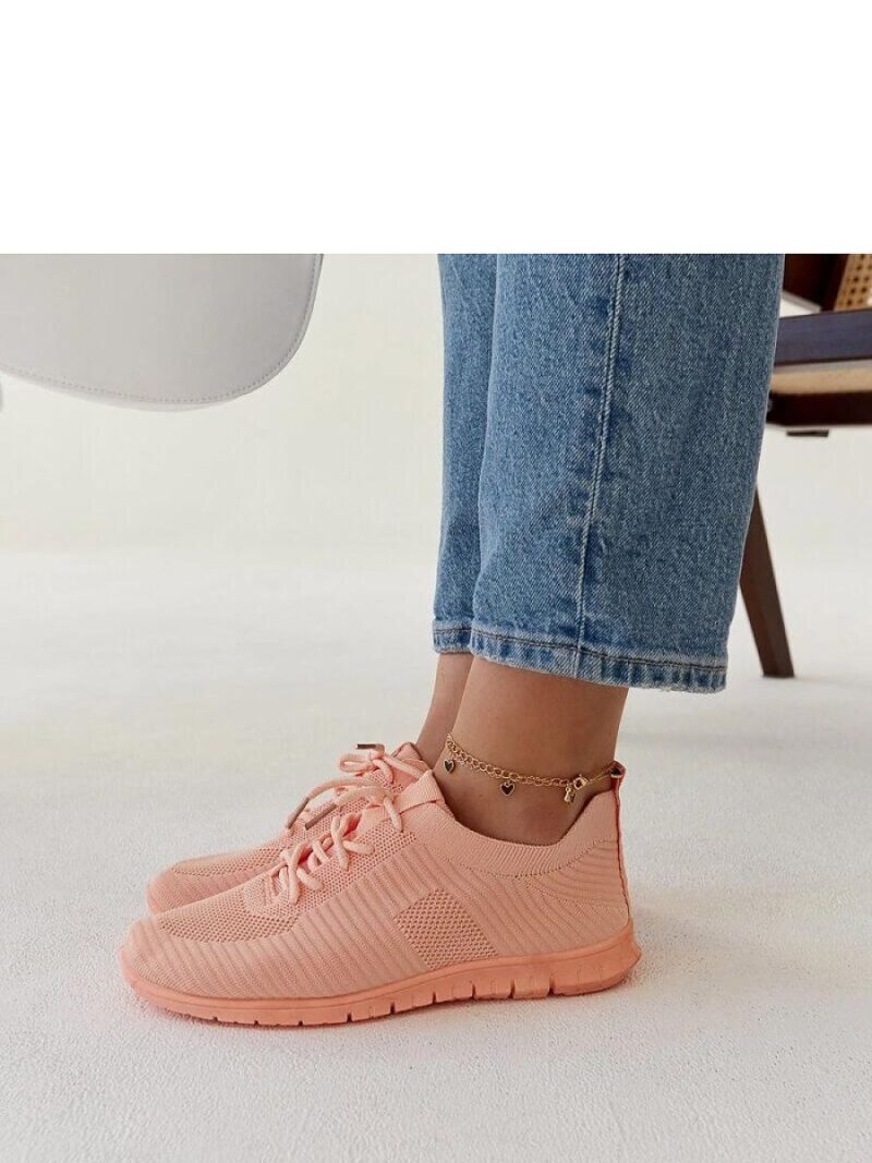 Różowe materiałowe sneakersy Erminio - Solea - obrazek 4
