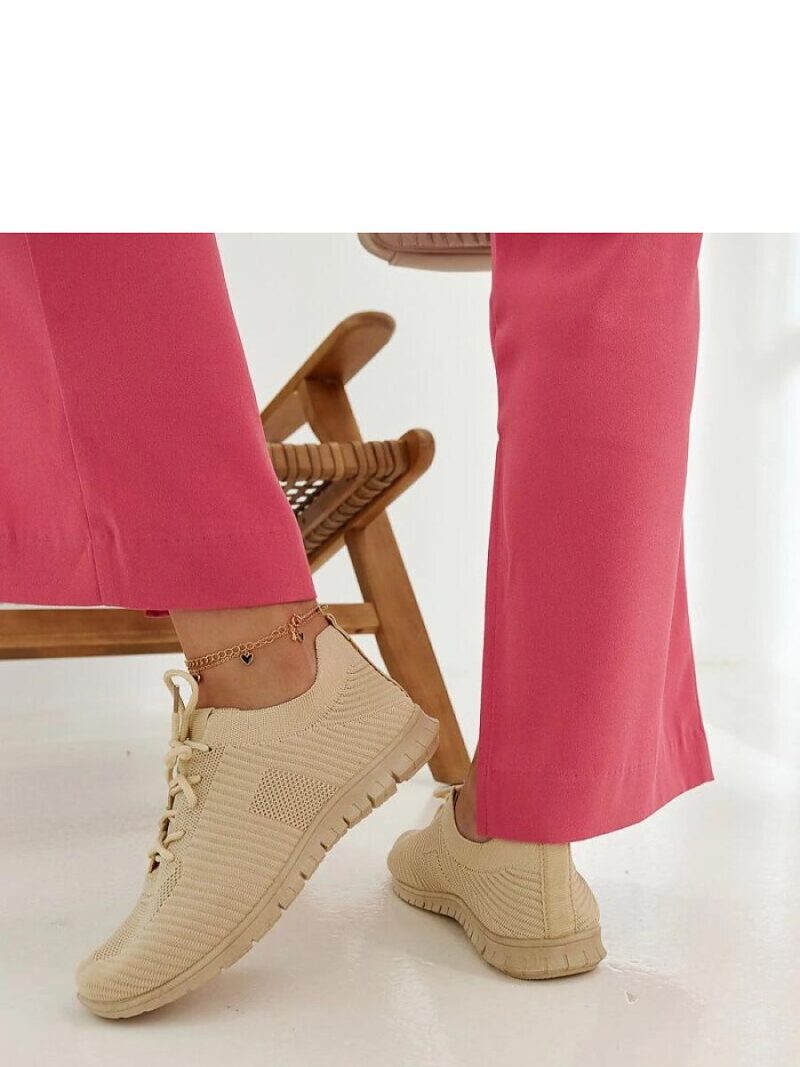 Beżowe materiałowe sneakersy Erminio - Solea - obrazek 4