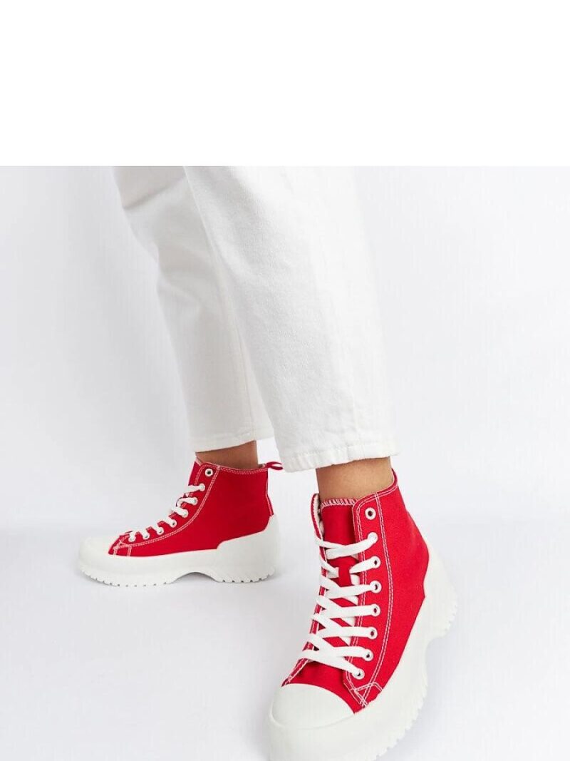Czerwone trampki za kostkę Ronchis - Solea