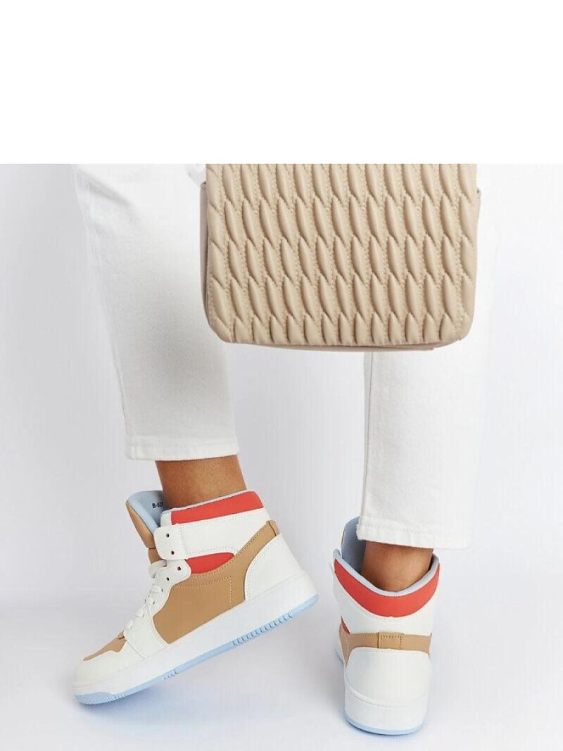 Biało-beżowe sneakersy za kostkę Eagan - Solea - obrazek 2