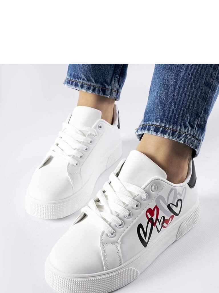 Białe sneakersy na platformie Montclair - Solea