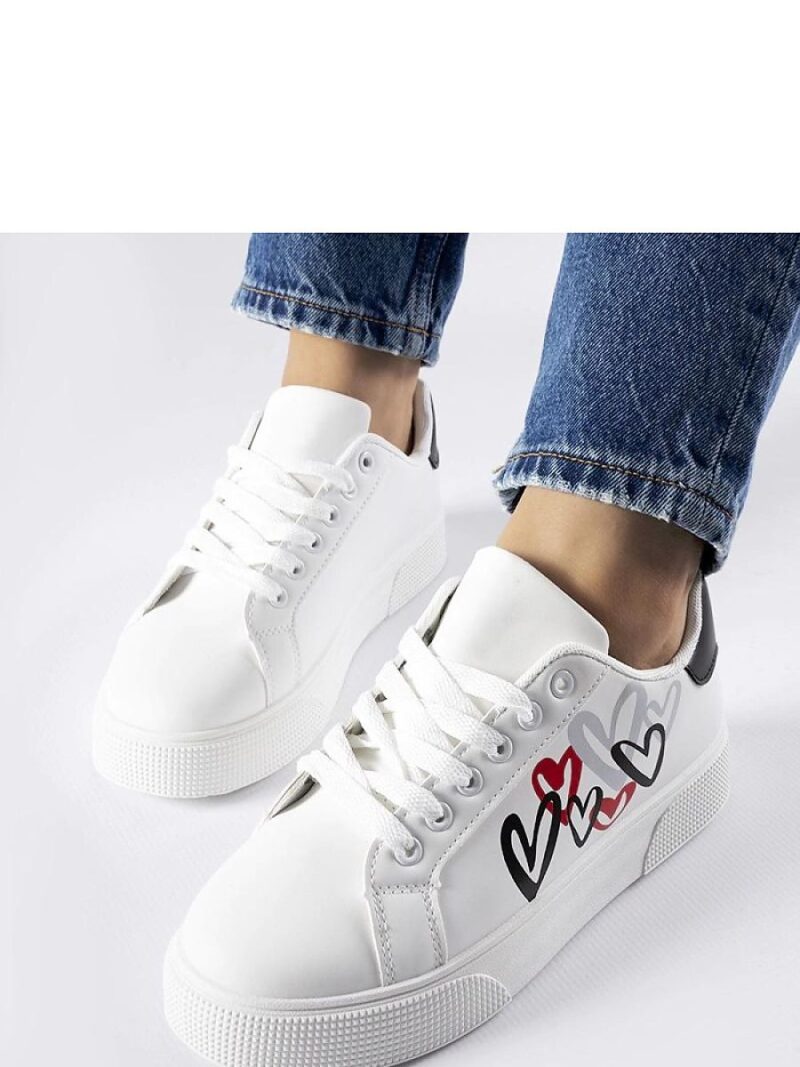 Białe sneakersy na platformie Montclair - Solea