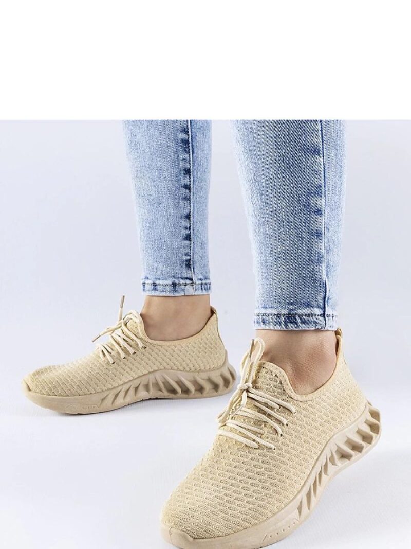 Beżowe materiałowe sneakersy Derek - Solea