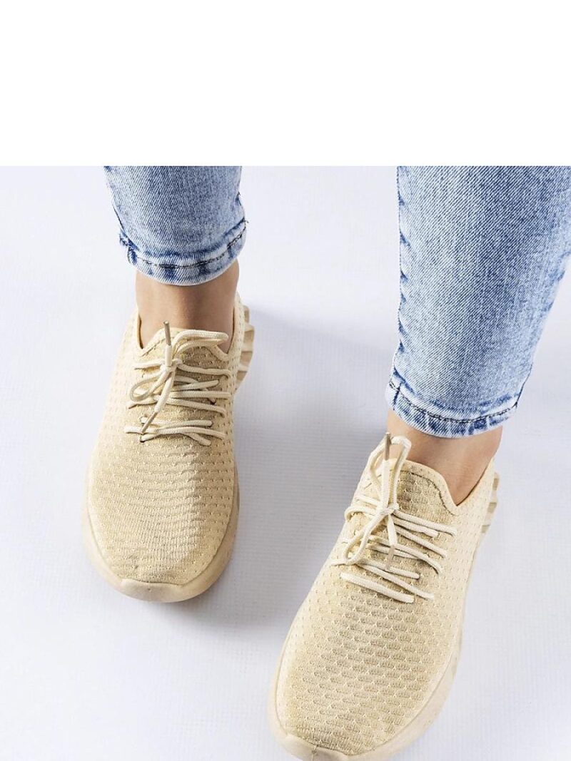 Beżowe materiałowe sneakersy Derek - Solea - obrazek 3