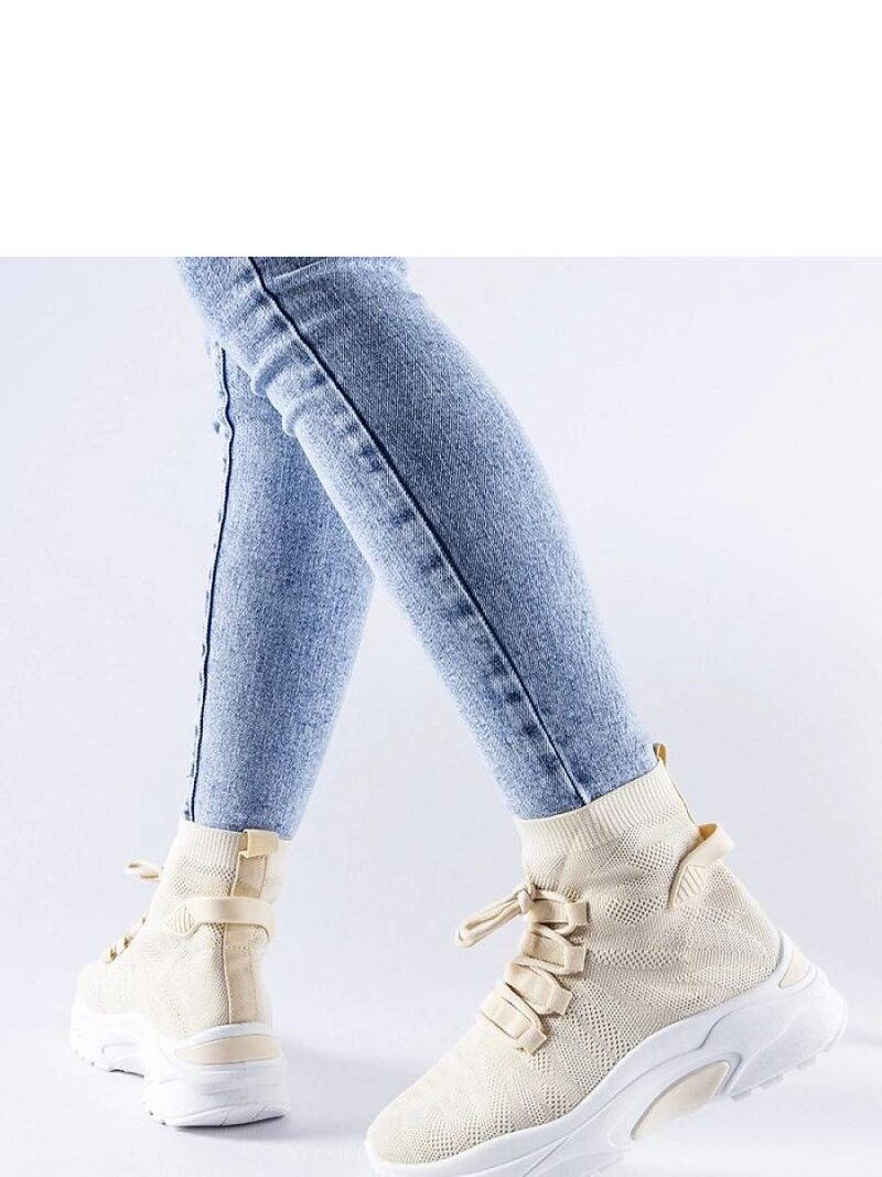 Beżowe wysokie sneakersy Vigatto - Solea