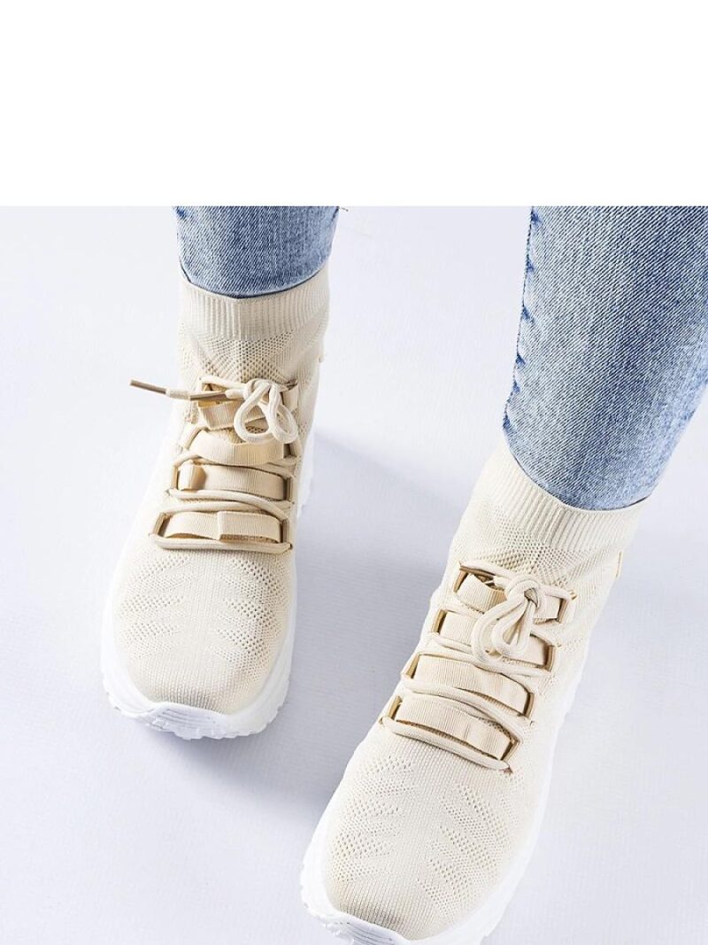 Beżowe wysokie sneakersy Vigatto - Solea - obrazek 3